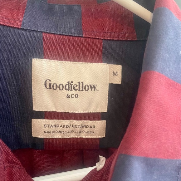 Striped Oxford Button Down - Size M, New - Picture 2 of 4